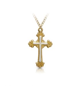 14K Gold Filled Necklace with a Scroll Ends Design
