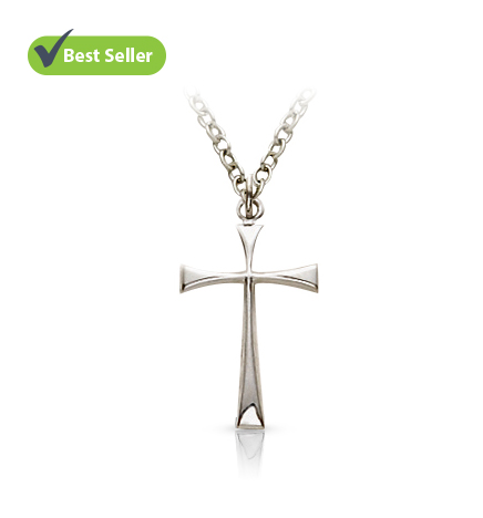 Sterling Silver Maltese Cross Necklace