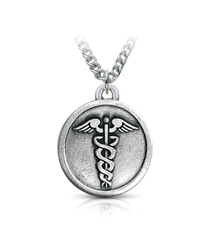 Heart Shaped Pewter St. Francis 
Pet Medal - 1 1/2"